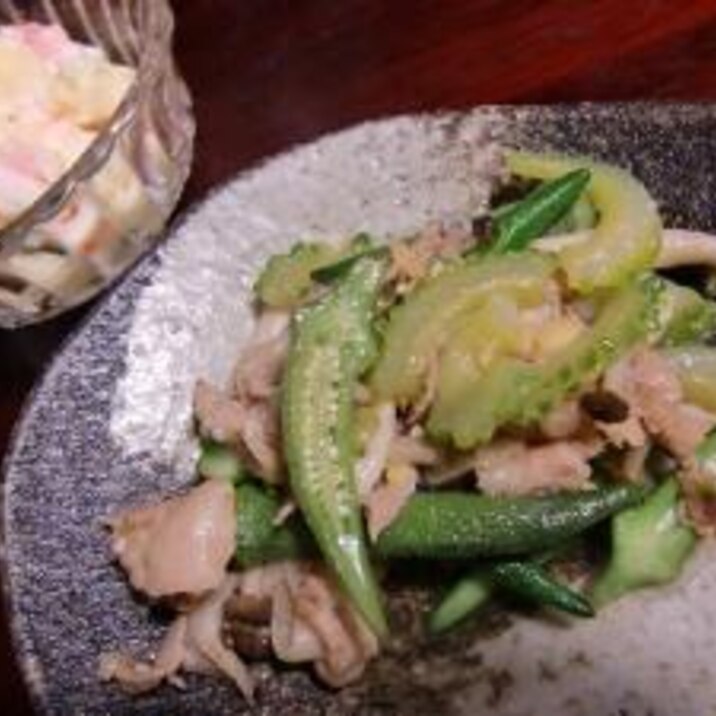 秋の味覚で中華炒め